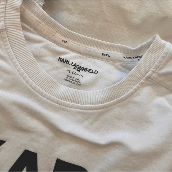 Karl Lagerfeld Long Sleeve Shirt Size XS - Picture 3 of 4